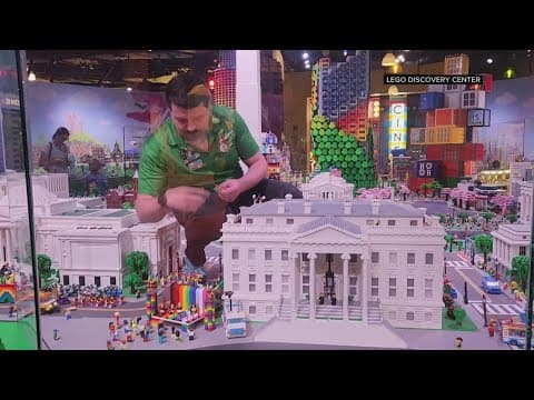 Lego Discovery Center builds their own mini Pride parade