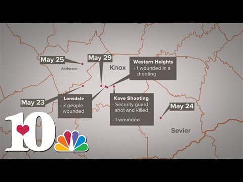 Over 10 days, 7 shootings have been reported across East Tennessee