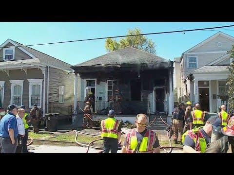 NOFD respond to house fire in Carrollton