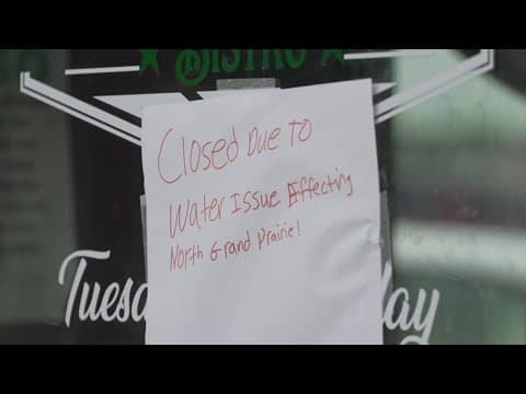 The City of Grand Prairie is awaiting water test results