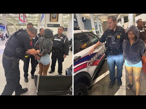 Woman accused in a deadly hit-and-run in north Harris County arrested at Bush Airport