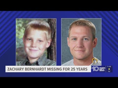Zachary Bernhardt: 25 years since Florida's longest-running Amber Alert was issued