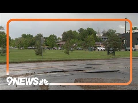 Sheridan Boulevard closed near Edgewater due to 'potential' sinkhole