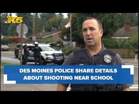 Des Moines police share details about shooting outside of North Hill Elementary School