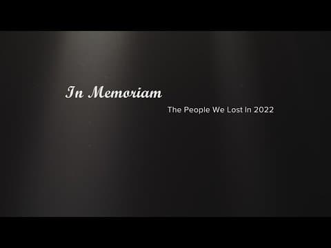 Notable names we lost in 2022