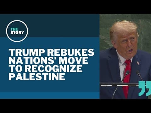 At UN assembly, Trump balks at recognition of Palestinian statehood