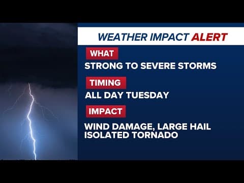 Watch Live: Meteorologist Chita Craft has the latest on the Tornado Watch