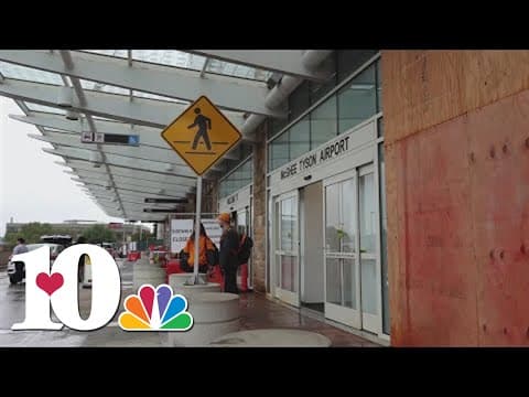 Few flights at McGhee Tyson Airport affected by heavy rains, gusty winds