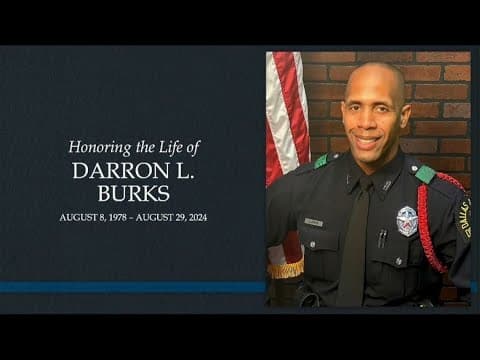 LIVE: Dallas PD officer Darron Burks celebration of life service