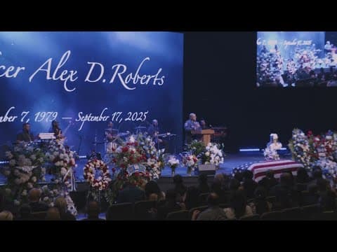 Funeral for fallen HPD officer who died in crash while escorting traffic on motorcycle