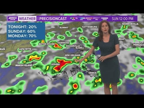 Daily scattered storms stay in the forecast; a few could be heavy