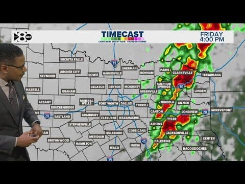 DFW Weather: Latest storms forecast Thursday