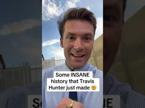 The INSANE history that Travis Hunter just made
