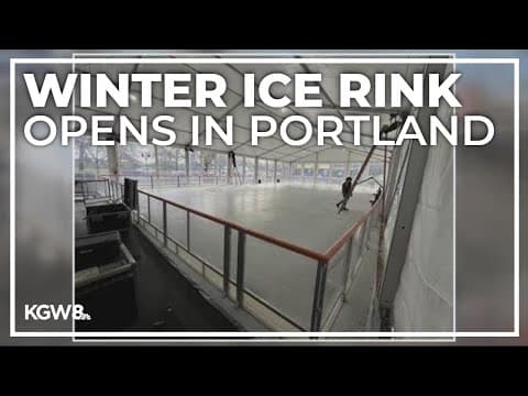 Downtown Portland's Winter Ice Rink opens