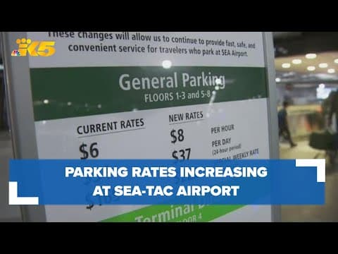 Parking rates increasing at Sea-Tac Airport June 1