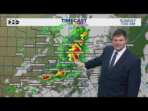 DFW Weather: Severe storms possible Saturday night, Sunday morning