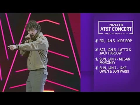 Jack Harlow, Jake Owen and more coming to Houston for college football national championship game