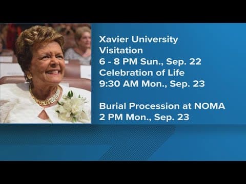 Funeral arrangements set for Sybil Morial in New Orleans