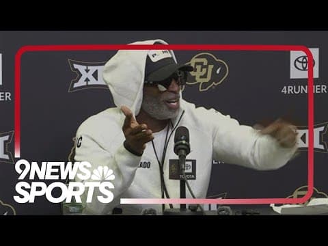 Deion Sanders news conference as Buffs head to Orlando