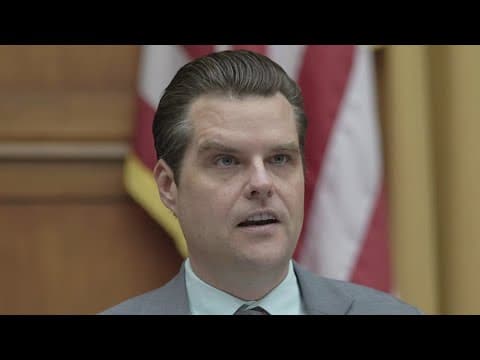 Lawmakers respond after Trump's AG pick Matt Gaetz is accused of having sex with a minor