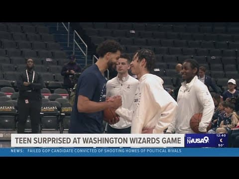 Prince George’s County teen receives special surprise at Washington Wizards game