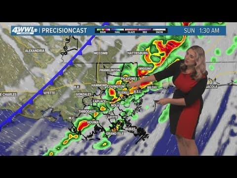 New Orleans Weather: Strong storms late Saturday night, much cooler on Sunday