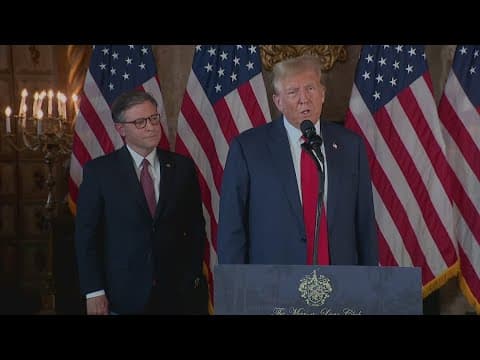 President-elect Donald Trump endorses Mike Johnson for House Speaker