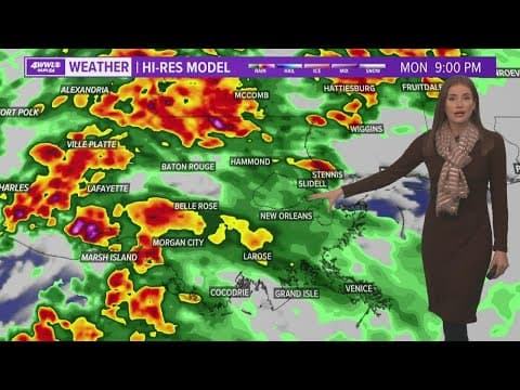 Rain moves in Monday night; a cold week is ahead
