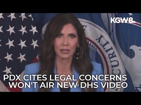 PDX Airport will not play video of Kristi Noem blaming Democrats for government shutdown