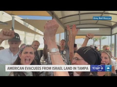 American evacuees from Israel land at Tampa International Airport