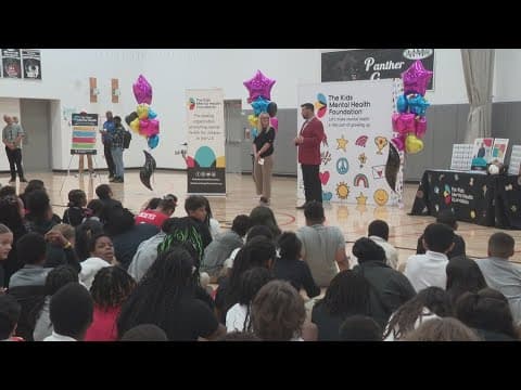 Ryan and Nina Day speak to middle schoolers about importance of mental health