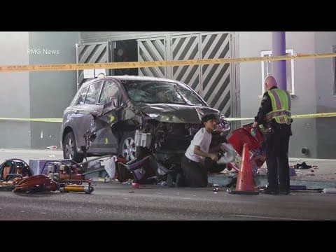 Car drives into Los Angeles crowd, critically injuring at least 3 people