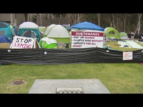 UCSD Pro-Palestinian encampment | Day 2