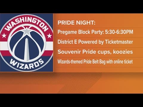 Washington Wizards host Pride Night, First Responders Nights