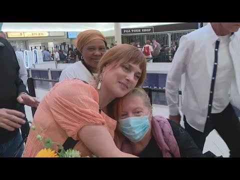 Daughter, parents from Ukraine reunite at Columbus airport