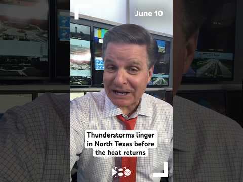 Thunderstorms linger in North Texas before the summer heat returns on Thursday