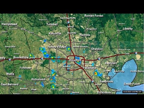 Live Houston radar: A few showers popping up across the area