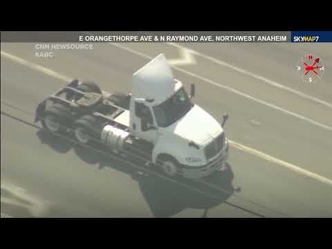 Wild big rig pursuit across Southern California ends in arrests