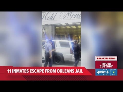 Video shows moment one of 11 escaped inmates caught in French Quarter