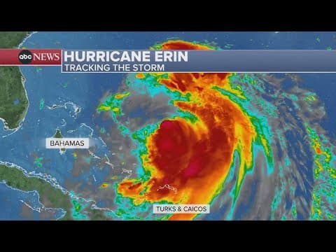 Hurricane Erin churns up dangerous waves, powerful winds along the East Coast