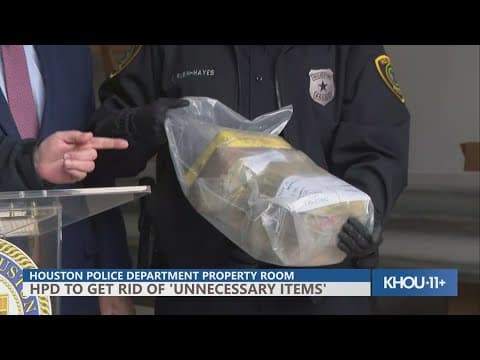 Houston leaders announce initiative to clear out HPD property room