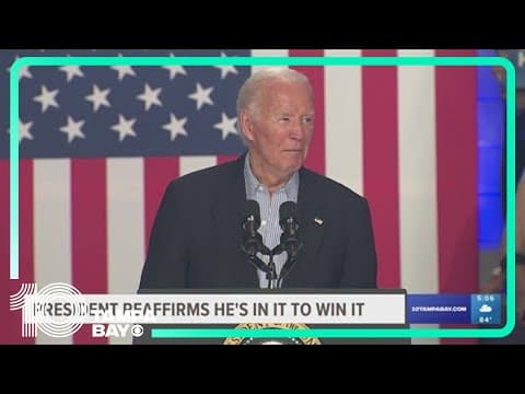 President Biden vows to stay in the race