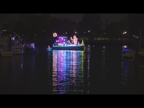 32nd Holiday Boat parade at the Wharf