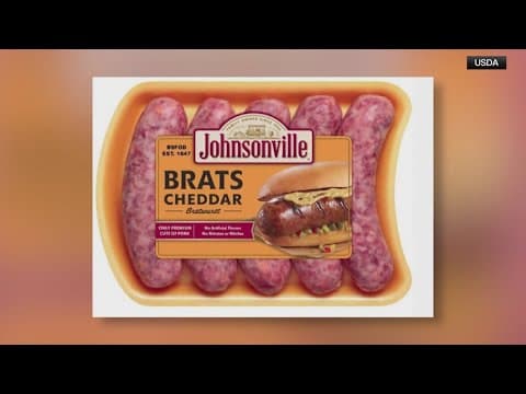 22,000 pounds of Johnsonville bratwurst recalled due to plastic contamination