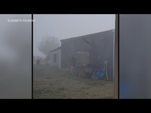 Videos capture heavy fail falling Sunday across North Texas