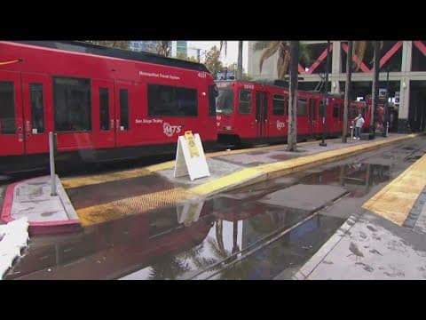 Rainy and wet conditions delay start of Padres game at Petco Park