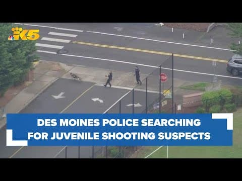 Police searching for suspects who shot at each other outside a Des Moines elementary