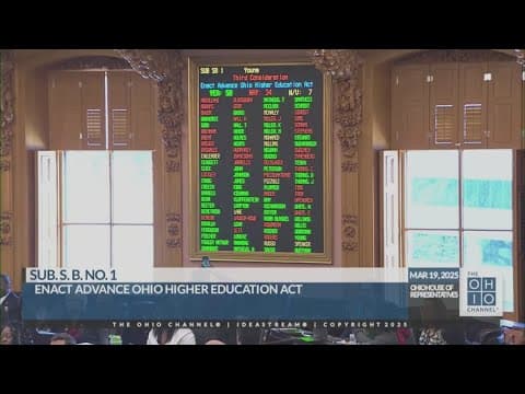 Ohio House passes Senate Bill 1, which aims to ban DEI initiatives at public colleges