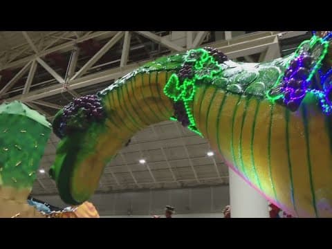 Krewe of Bacchus setting up amid rain forecast