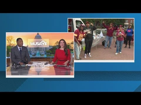 Tailgating with Commanders fans at WUSA9